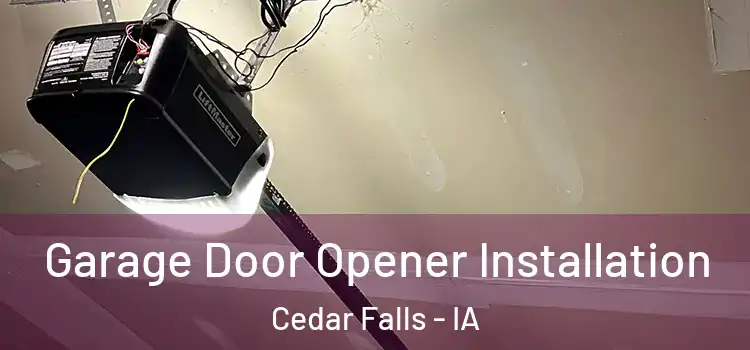  Garage Door Opener Installation Cedar Falls - IA