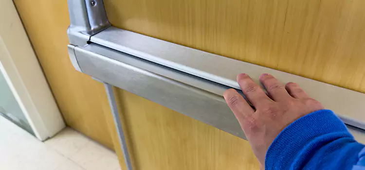Installing a Push Bar on a Door Cedar Falls